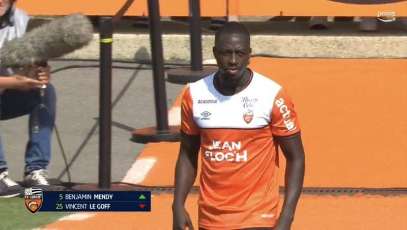 【万博足球】时隔763天重回职业赛场!本杰明-门迪洗脱罪名后首次为洛里昂登场