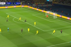 欧冠-姆巴佩造点+点射阿什拉夫弑旧主 巴黎2-0多特登顶死亡之组