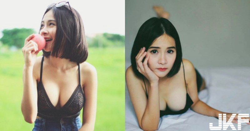 這胸太危險！「短髮大奶妹」94愛細肩爆乳！胸前「圓圓滿滿」誘人大蘋果好想咬一口！