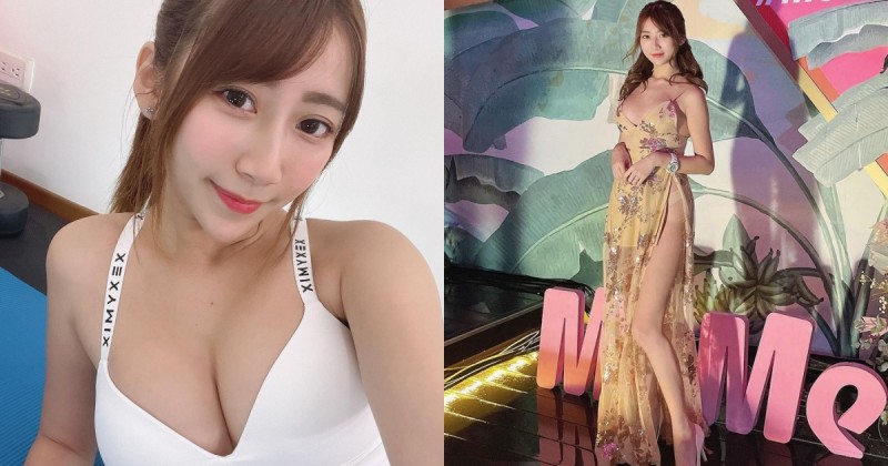 甜美正妹「啾啾比特」爆乳禮服猛秀長腿，清純系女孩也有性感雪乳美尻！