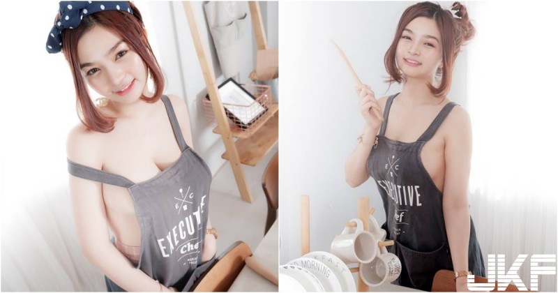 【万博娱乐】「大奶女友」說要做飯！只穿圍裙「白嫩圓乳」快掉出來！整頓飯都是奶味！