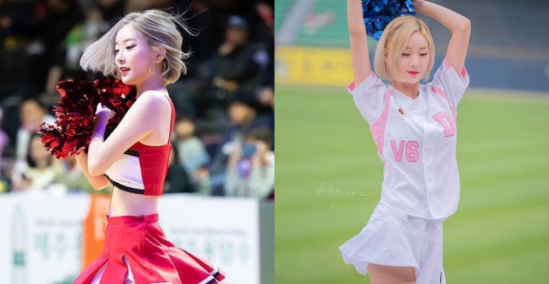 【万博娱乐】超甜美啦啦隊長「徐賢淑」大露小蠻腰熱舞　該好好看球還是看她？