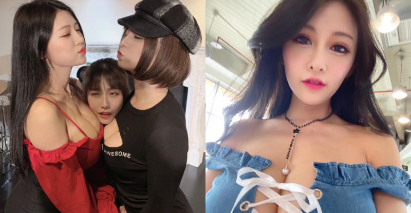 【万博娱乐】一言不合就夾奶！安希使出「巨乳夾攻」絕招　小妹妹被夾到頭暈了