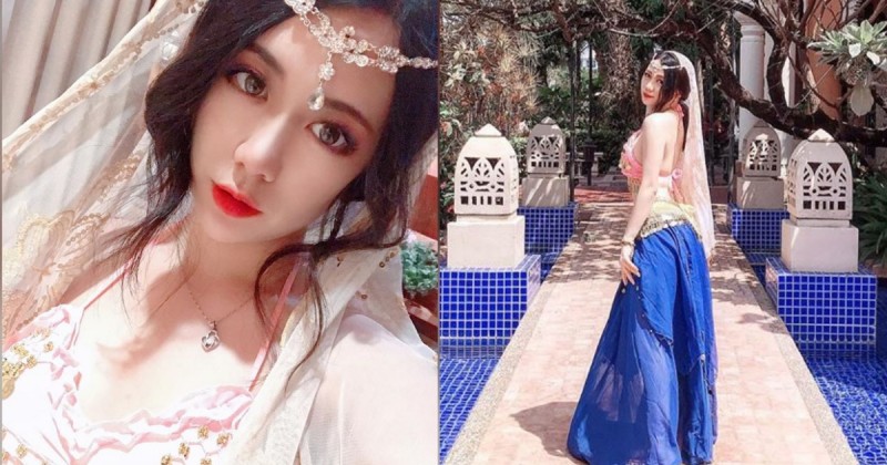 【万博娱乐】根本中東公主!大眼正妹「Gogo狗狗」體驗不同風情,異域服飾也藏不住32E美胸!
