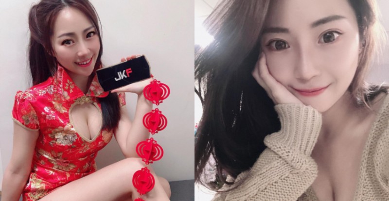 【万博娱乐】最正領隊「佳佳」爆乳旗袍大秀美腿拜年　甜美笑容讓人秒戀愛