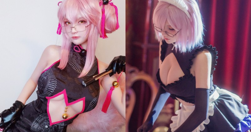 【万博娱乐】老爺請用茶！「大奶正妹」扮成女僕雪乳爆出，彎腰倒茶角度讓人口超渴！