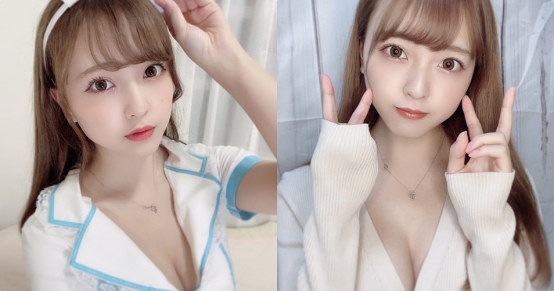 【万博娱乐】可愛櫻花妹「自拍穿上深V款式」,「超萌表情」讓人招架不住!