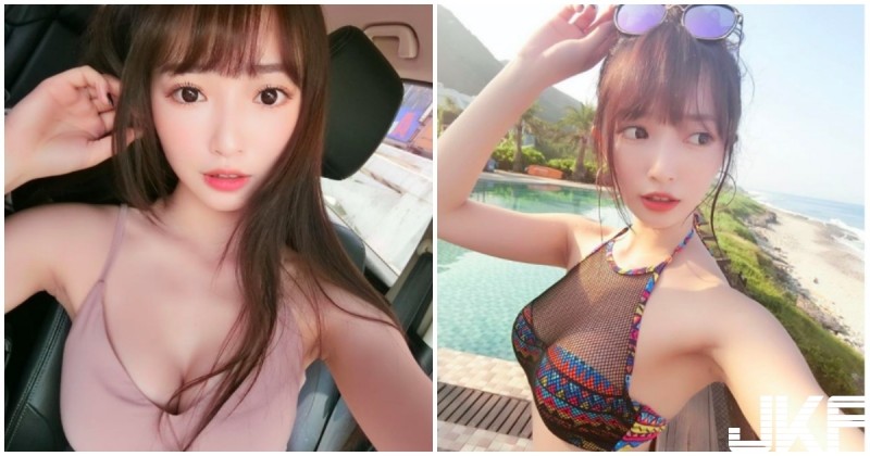 【万博娱乐】可愛正妹「外露養眼乳溝」，豐滿胸型超噴火，纖腰真的太性感！