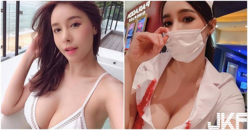 萬聖節捕獲「火辣爆乳護士」，胸前「乳量滿滿」好想被她治療喔！