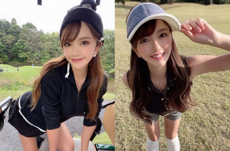 【万博娱乐】果嶺驚見「短裙高球妹」裙襬搖搖露蜜大腿　女友感爆棚「極品甜笑」比陽光還燦爛