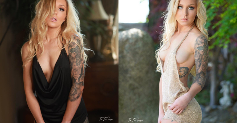 【万博娱乐】妹子「乳量滿到溢出來」遊走尺度邊緣　雙手一夾「白嫩大麻糬」變形啦