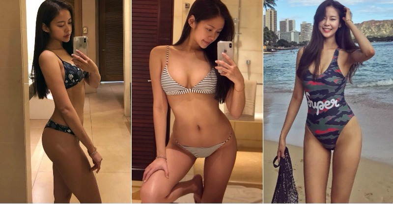 【万博娱乐】乳力集中！妹子比基尼奶溝「又深又長」讓人看不見底，長腿自拍照好銷魂