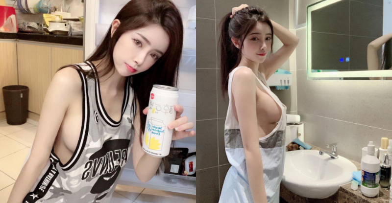 【万博娱乐】「火辣正妹」在家解放長輩，「無罩開大燈」側溢乳線太銷魂