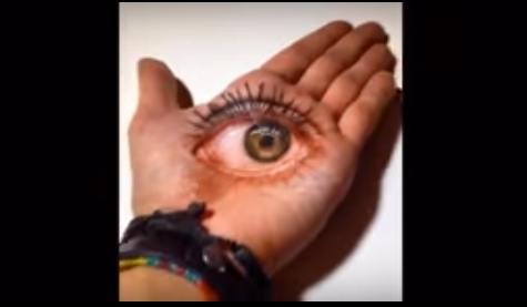 【万博娱乐】只剩下骨頭的手掌！人體彩繪真實的太恐怖啦！