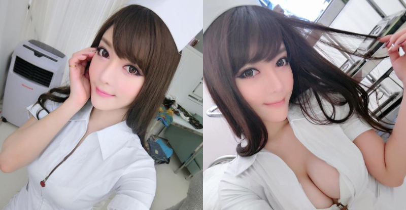 【万博娱乐】誠意滿滿！大眼正妹「莉亞Chao Lia」制服拉鏈一開嫩乳立刻溢出，騷辣畫面絕對治百病！