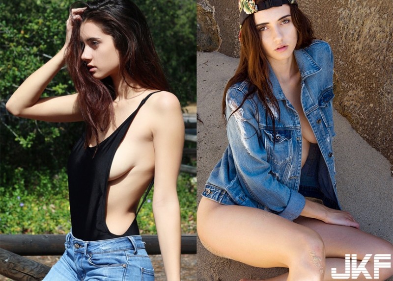 【万博娱乐】超天然完美胸型「水滴奶」加州妹，拍照不露不行！網：這木瓜可以夾筆