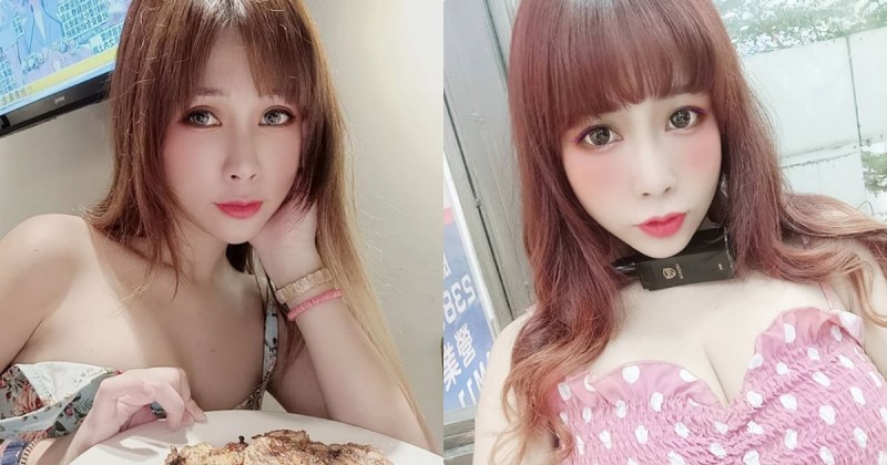 【万博娱乐】性感正妹「霜姬」吃飯時衣服下滑，超飽滿北半球直接蹦出了！