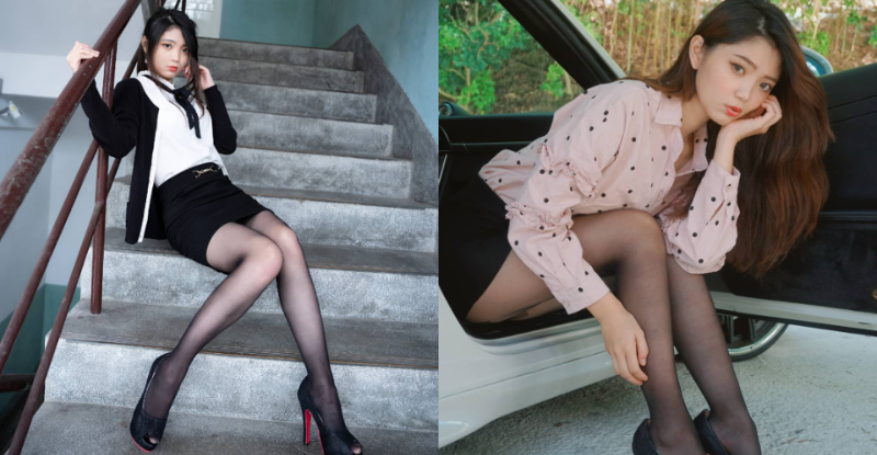 【万博娱乐】大小老婆一次包！「玠雯」香車內狂展性感美腿，「銷魂黑絲襪」狂撩腿控心！