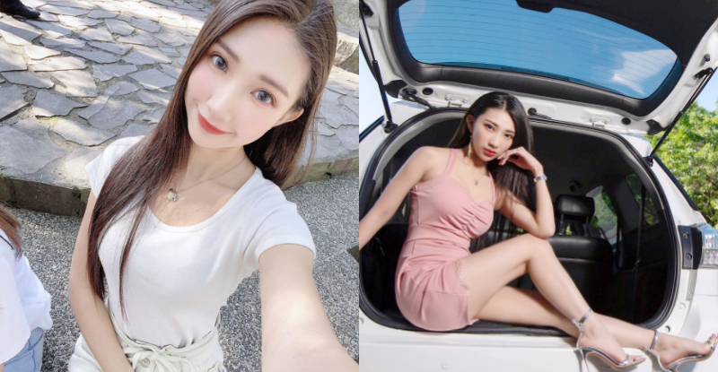 【万博娱乐】副駕正取！甜美正妹「小曖萱Strawberry」水汪大眼太吸睛，香車配美人剛好一次包軌！