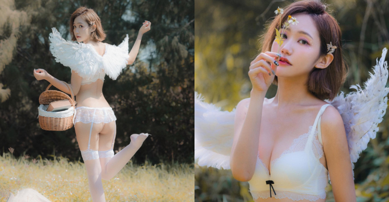 【万博娱乐】純欲小天使「蔣馨」下凡超仙氣，嫩乳轉身再現微笑臀　網：「超想抓！」