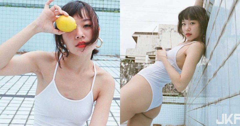 【万博娱乐】青春辣妹「白白」的火辣誘惑，連身比基尼盡顯「優質S曲線」！