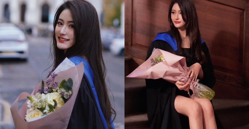 【万博娱乐】「最美畢業生」回眸甜笑太雋永，黑袍下的「白嫩玉腿」讓全體師生超驚喜