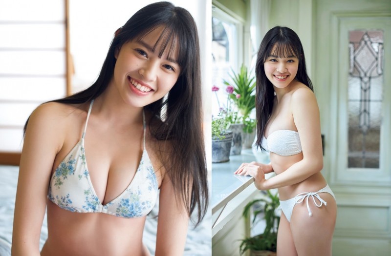 【万博娱乐】王道美少女「豬子れいあ」性感比基尼凸顯飽滿曲線　少女系甜美笑容洋溢青春氣息