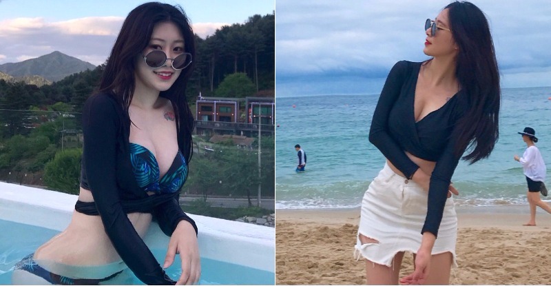 【万博娱乐】素人正妹迎向海邊，「渾圓嫩乳」迎向世人！胸前「不斷彈跳」讓人眼花…