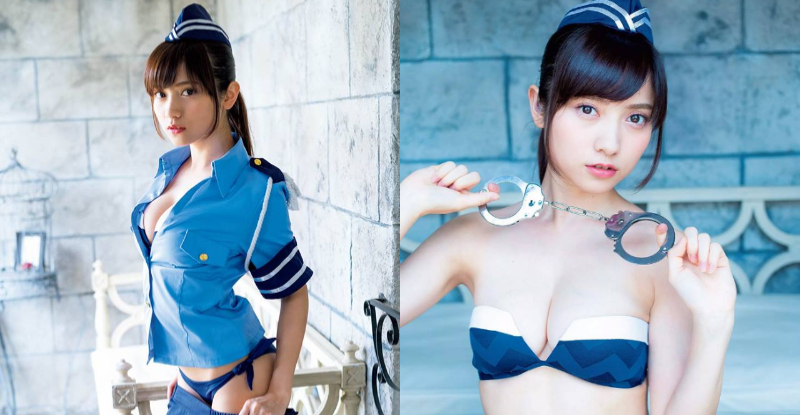 【万博娱乐】求逮捕！現役「爆乳俏護士」改當火辣女警　奶太大胸前扣子無法扣起！