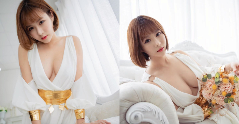 【万博娱乐】眼神很毒！Ｆ級尤物「希維亞Sylvia」側躺掉出白皙嫩乳，強大奶力無限震撼雄性圈！