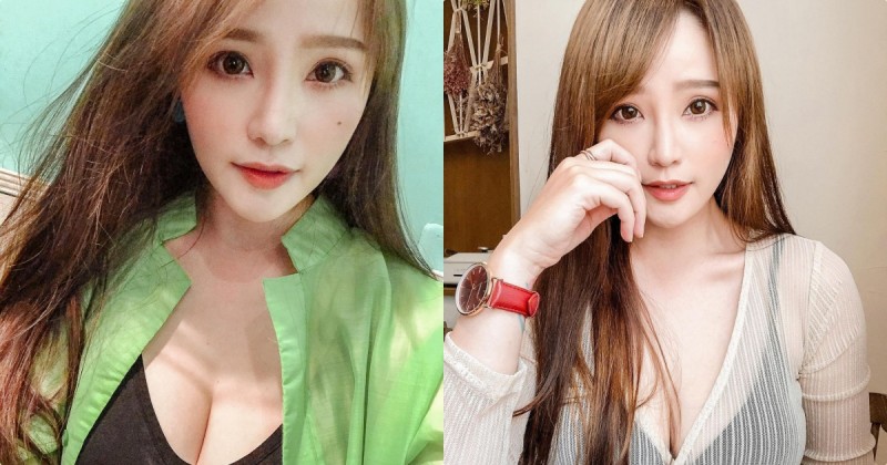 【万博娱乐】E奶正妹「燙燙」深V上衣好洶湧，「飽滿的性感畫面」有夠養眼！