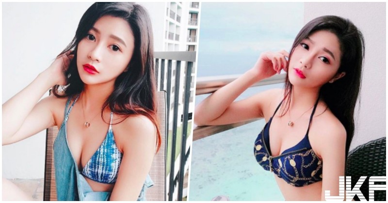 【万博娱乐】景文科大正妹超養眼「比基尼美胸」，纖腰細腿辣到極點啊！