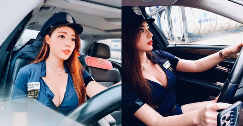 【万博娱乐】超辣爆乳女警「謝立琪 KiKi」性感巡邏　網友：快點逮捕我