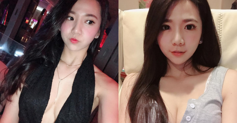 【万博娱乐】「甜美正妹」難得性感　深V開到肚臍「大露中路」！渾圓奶球見客囉！