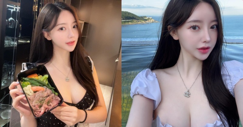 【万博娱乐】愛吃健康餐的長髮正妹「發育好好」，「海邊自拍」視角太誘人！