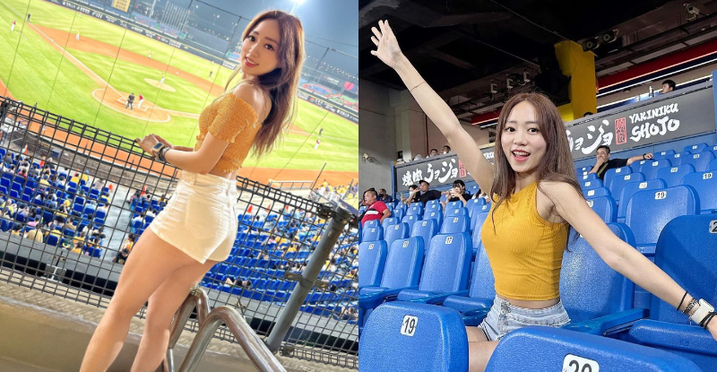 【万博娱乐】甜美爪迷「魚魚Fish」舞動超吸睛，「逆天長腿」成為球場正焦點！