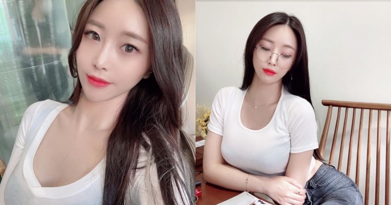 【万博娱乐】性感小姐姐「白T美乳畫面辣翻」，「飽滿的胸型」太罪惡了！