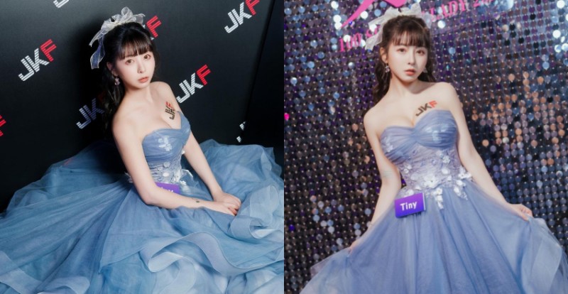 【万博娱乐】超萌蘿莉「Tiny 胎尼」化身仙度瑞拉出席百大女郎頒獎典禮