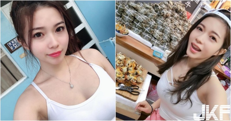 【万博娱乐】「34E氣質正妹」大啖螃蟹！吃完運動「爆乳小背心」又是一波福利啊！