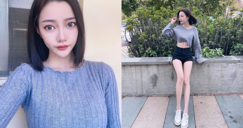 【万博娱乐】逆天美腿！正妹業務晴晴「九頭身比例」好犯規，白皙的修長曲線讓人受不了！