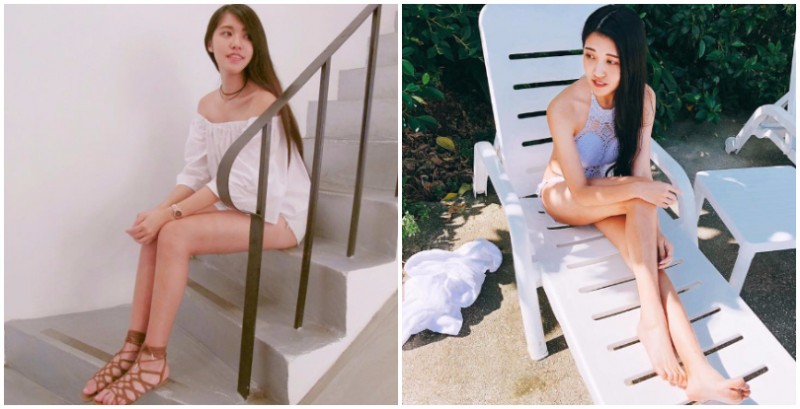 【万博娱乐】腿控的福利來了！陽光笑容搭上絕美「白皙美腿」，一秒成為沖繩海灘上最美風景！