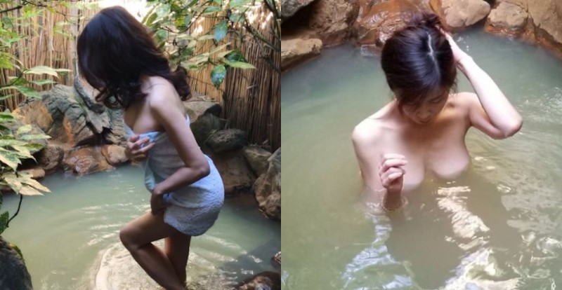 【万博娱乐】日本巨乳人妻「SAKURA」溫泉巡禮展現火辣曲線　水下若隱若現太性感