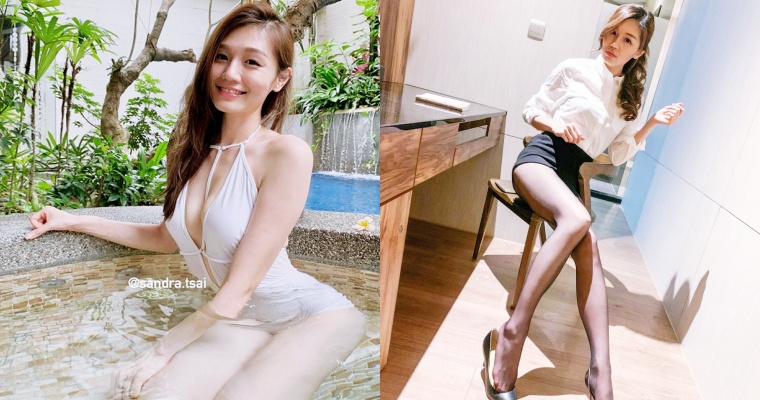 【万博娱乐】173 cm「台灣腿精」！性感人妻 Sandra 上傳滿滿的「黑絲美腿」照，狂吸 7 萬粉絲