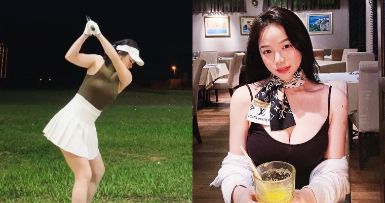 【万博娱乐】打高爾夫爆紅！爆乳甜心「張雪兒」正面曝光也讓人戀愛！曬「深溝、蜜桃尻」送福利