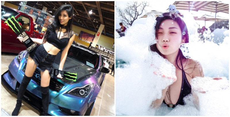 【万博娱乐】火辣「長腿車模」還有「渾圓美乳」！完美身材加上陽光笑容，讓人無法招架的終極魅力！