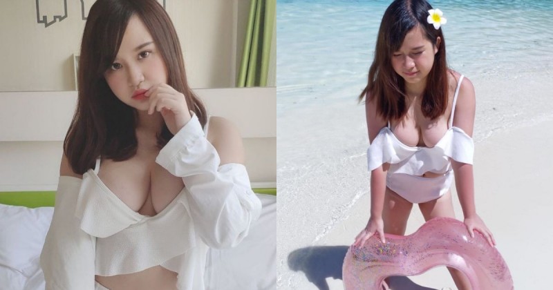 【万博娱乐】夠大就給讚！G奶直播主Erika彎腰「奶快掉出來」，超豐滿肉肉比海洶湧！