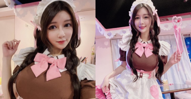 【万博娱乐】「主人要來點什麼？」巨乳甜心安希化身小女僕　超萌模樣讓粉絲戀愛