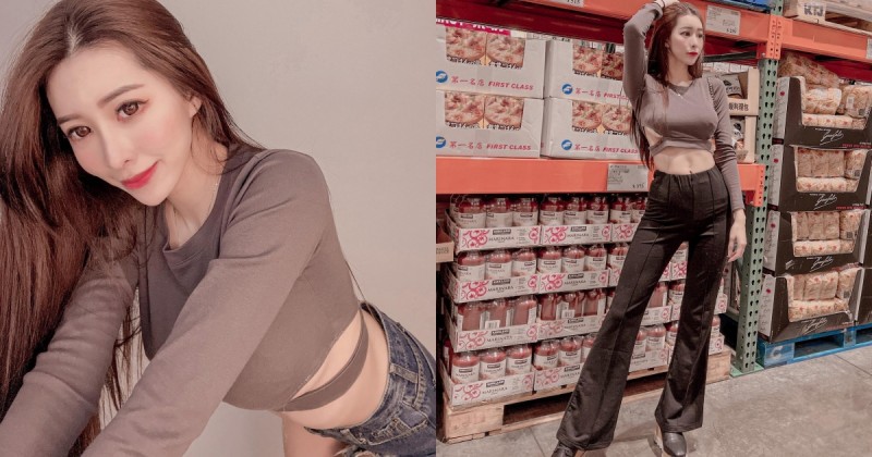【万博娱乐】好市多購物看見「蠻腰長腿正妹」！甜心Ivy﻿膚白貌美超引人注目，還暗藏D杯美乳！