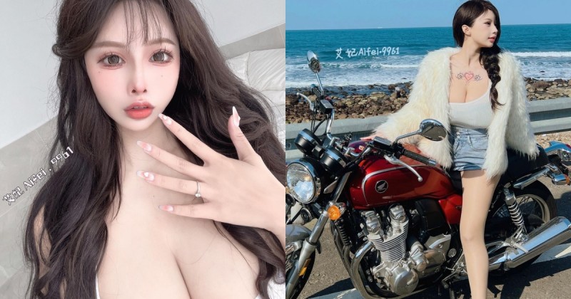 【万博娱乐】北海岸公路出現「超狂巨乳正妹」！艾妃爆乳上路，「車頭燈」亮度逼人！