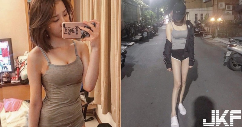 【万博娱乐】街頭少女褲子穿超短，運動風「美乳正妹」超貼身休閒打扮讓人想入非非～